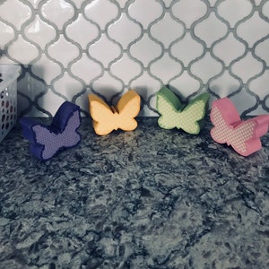 Printemps Chunky Wood Papillons