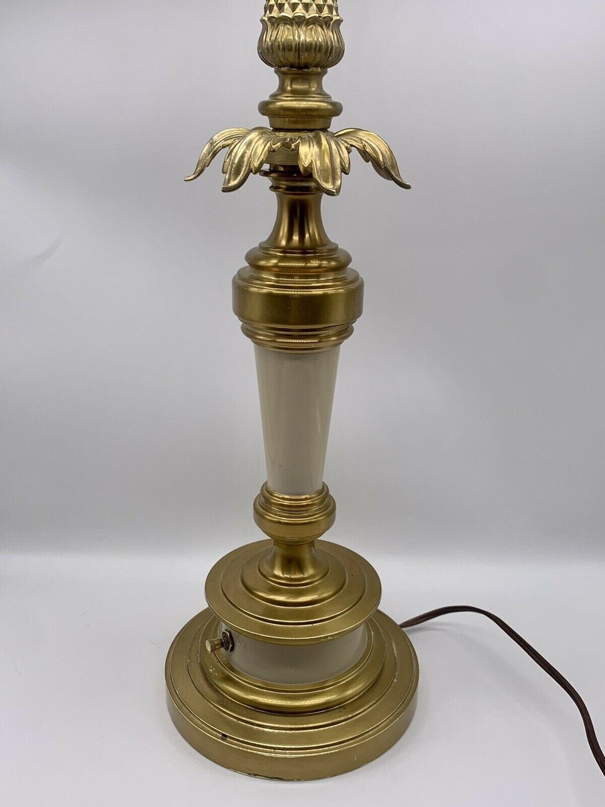 Stiffel Vintage Brass Candlestick Table Lamp Hollywood Regency Etsy