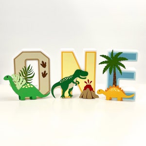 Dinosaur 3D Letters, Dinosaur Party Theme, One Birthday, Birthday Party, Paper Crafts