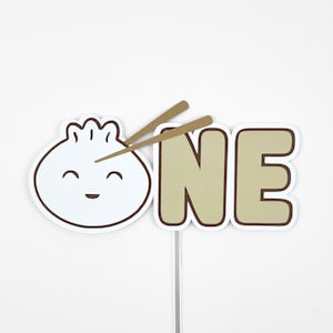 One Dumpling Theme Cake Topper, Birthday Party, Smash Cake, Bao Dumpling Birthday, Party Decor, First Birthday