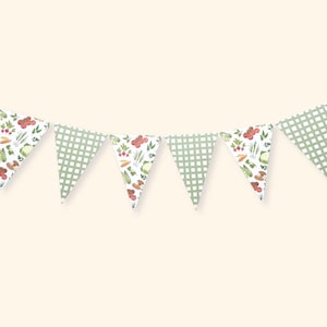 Vegetable Flag Banner: Party Decorations