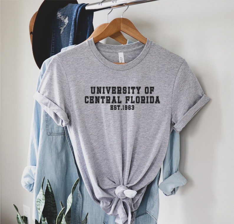 University Of Central Florida Shirt, Custom College Shirt, University Tee, Bella Canvas, College Name, Personalized T-shirt 