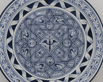 Artisan Italian Wall Plate - Stunning Arabesque Design, Limited Edition&quot;