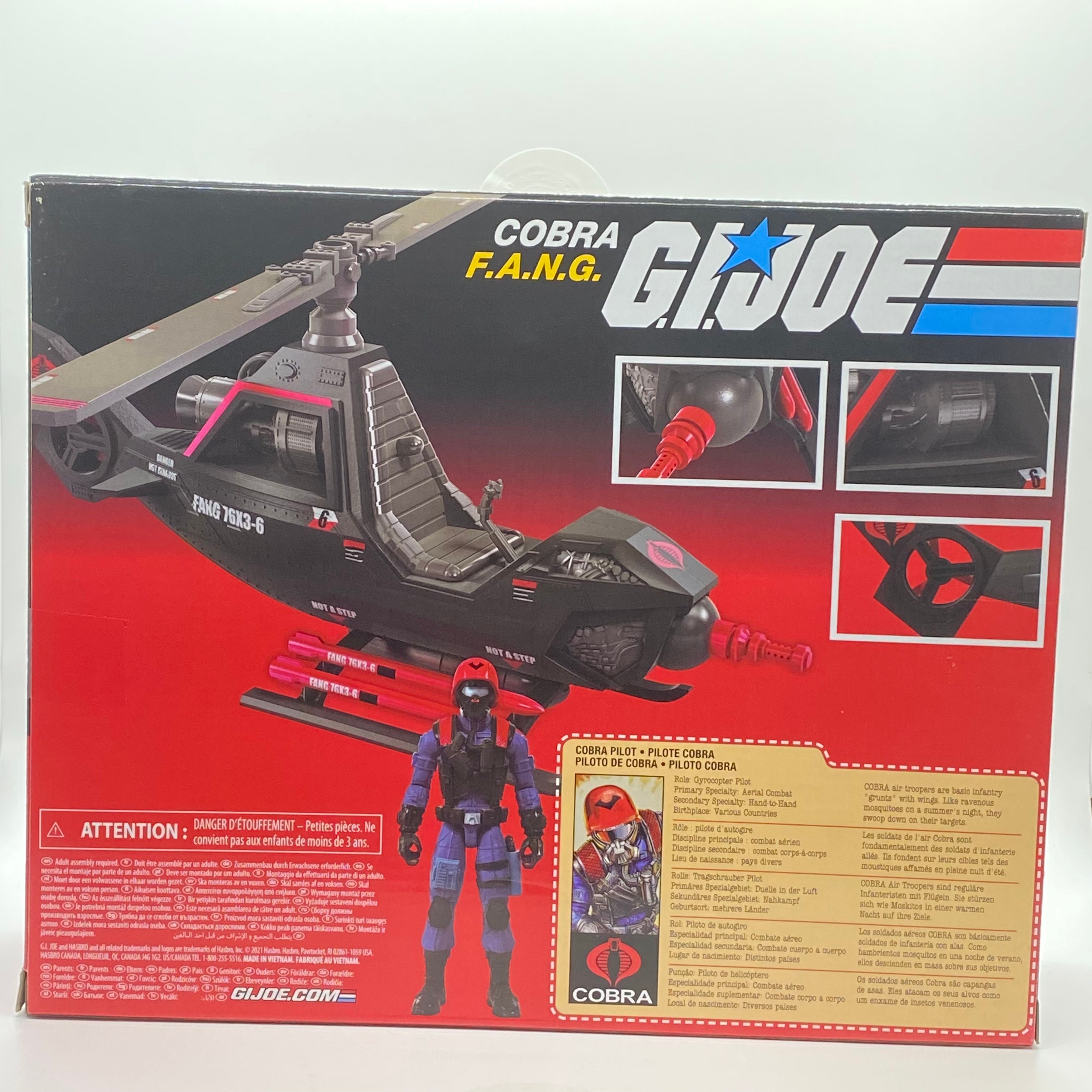 Hasbro G.I Joe Retro Collection Fahrzeug Cobra F.A.N.G mit Cobra Pilot 