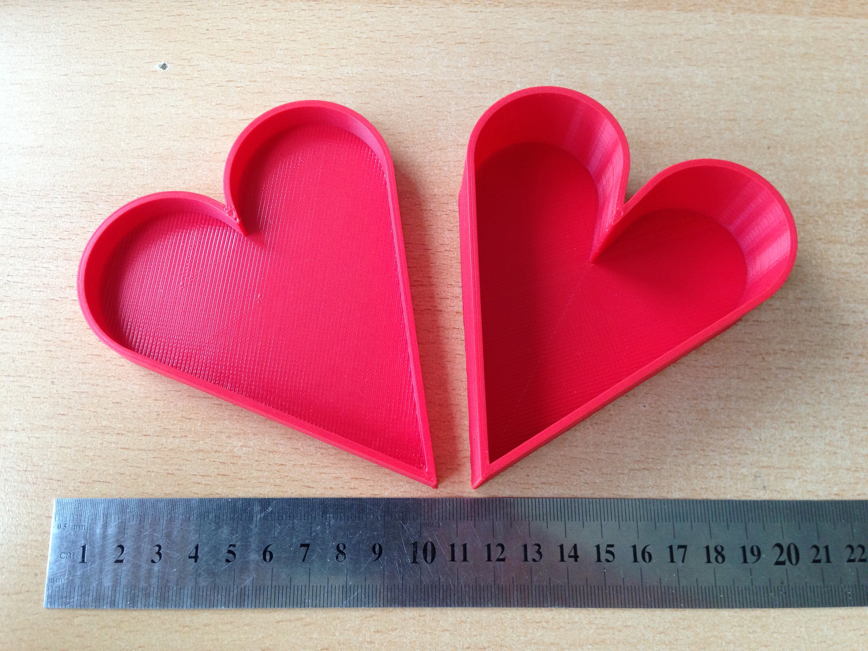 Heart Shaped Box 1 3D Printer .STL file only. With Four Lid Etsy