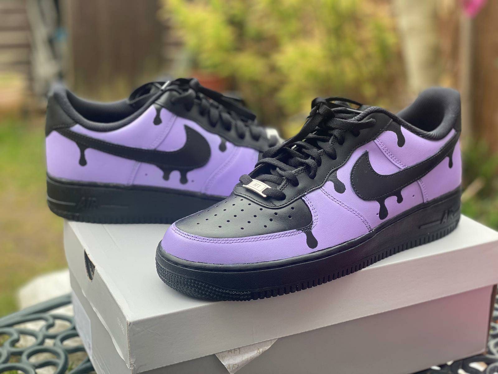 custom air force 1 lilac