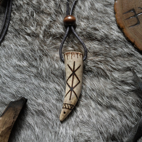 Protection BindRune | Antler Pendant | Viking Rune