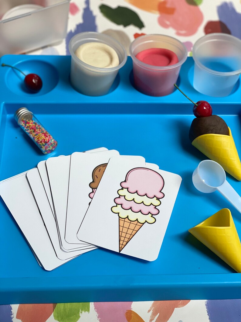 Ice Cream Patterning Cards PDF | Digital Download | Summer Preschool ...