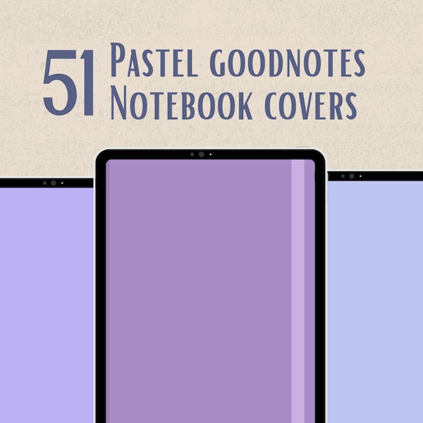 Pastel Goodnotes Cover Digital Notebook Cover Notability Cover Simple IPad Cover Minimalist Pastel Cover Aesthetic Digital Planner Cover