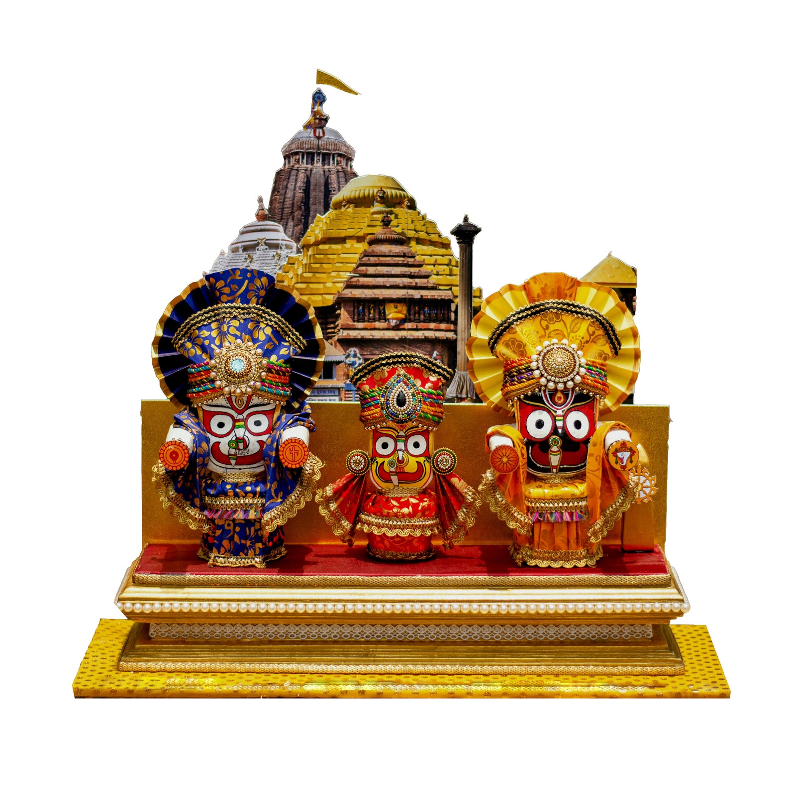 Wooden statue of LORD JAGANNATH chaturdha murti Etsy