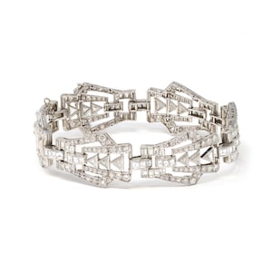Art Deco Diamond and Platinum Bracelet, circa 1925