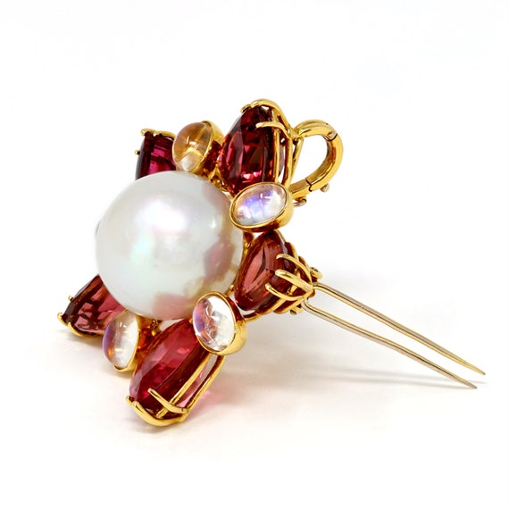 Rare South Sea Pearl Brooch/Pendant by Prince Dim… - image 2