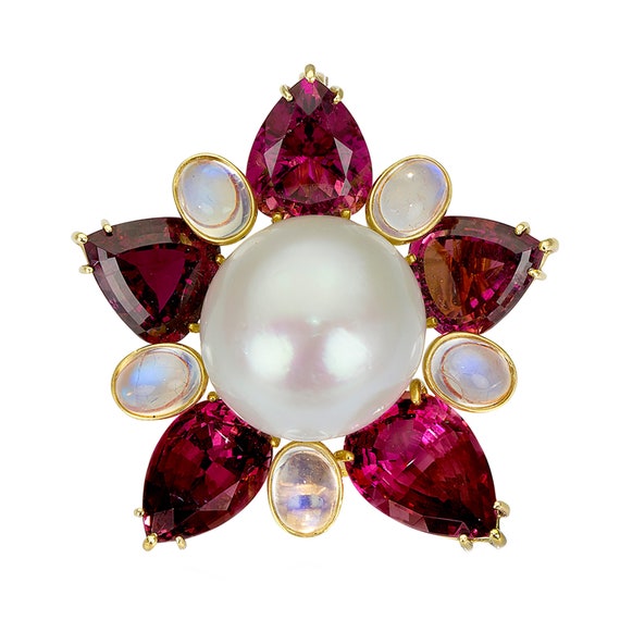 Rare South Sea Pearl Brooch/Pendant by Prince Dim… - image 1