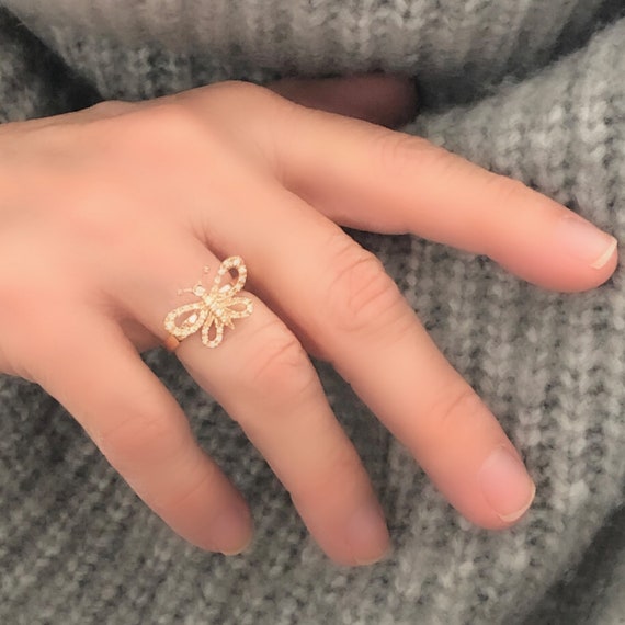 Gucci butterfly ring sale