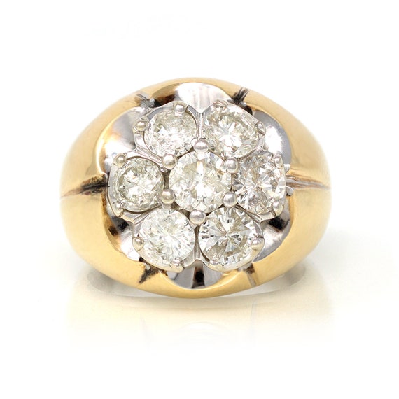 Cluster Diamond Ring, Circa 1950 - image 1