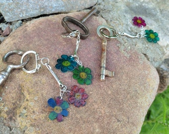 Flower Power key ring