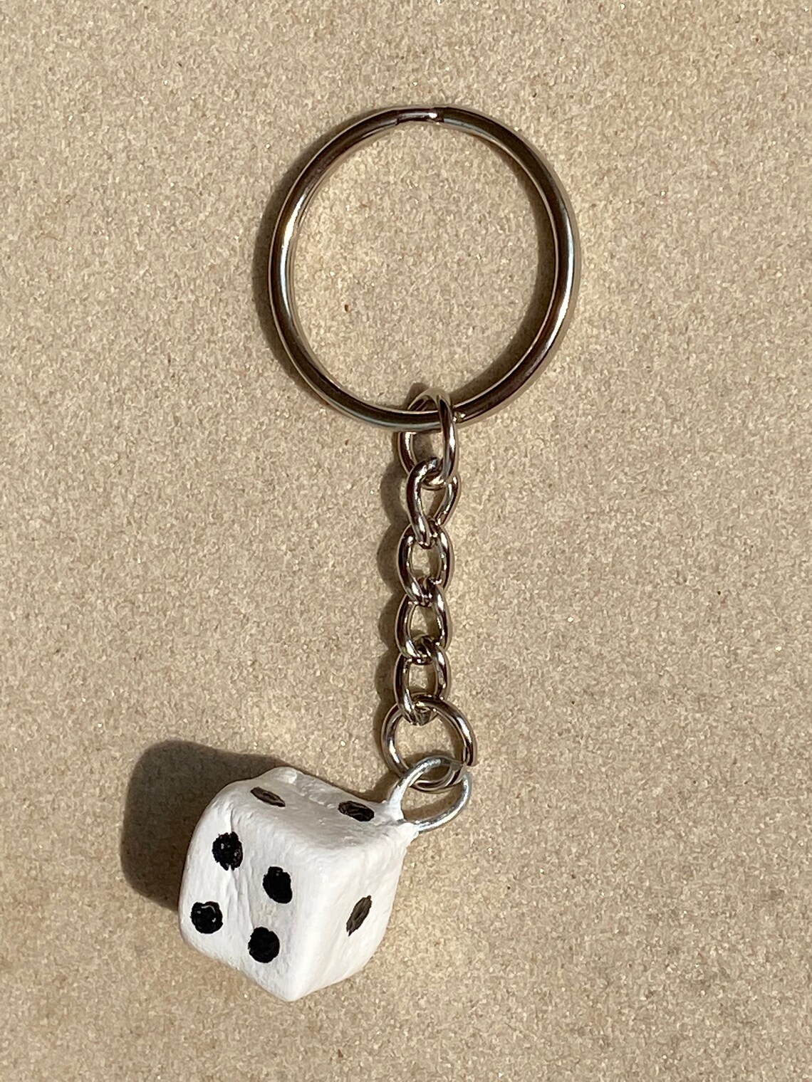 Handmade Dice necklaces and keychains Etsy