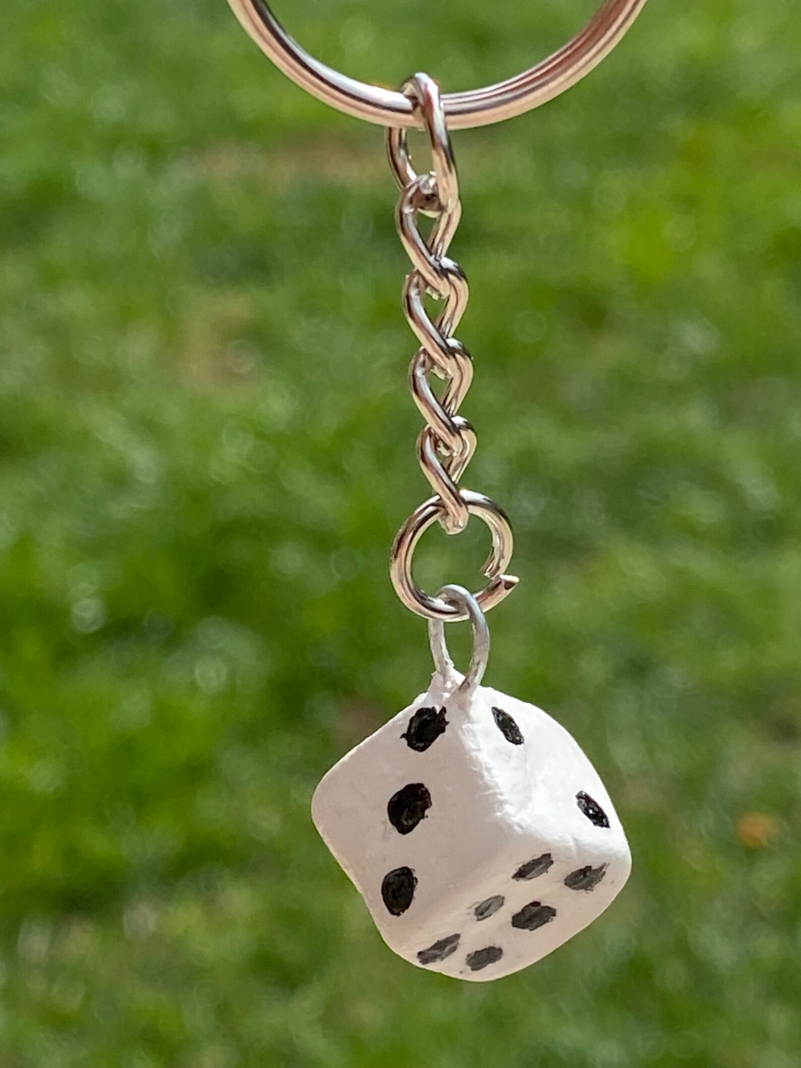 Handmade Dice necklaces and keychains Etsy