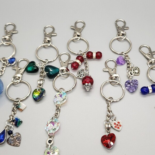 Hearts abound keychains