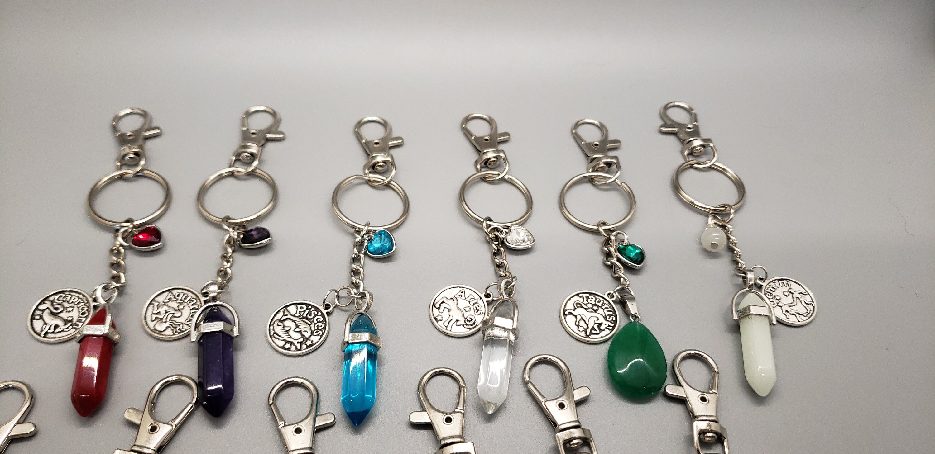 Zodiac Sign Key Chains - Etsy