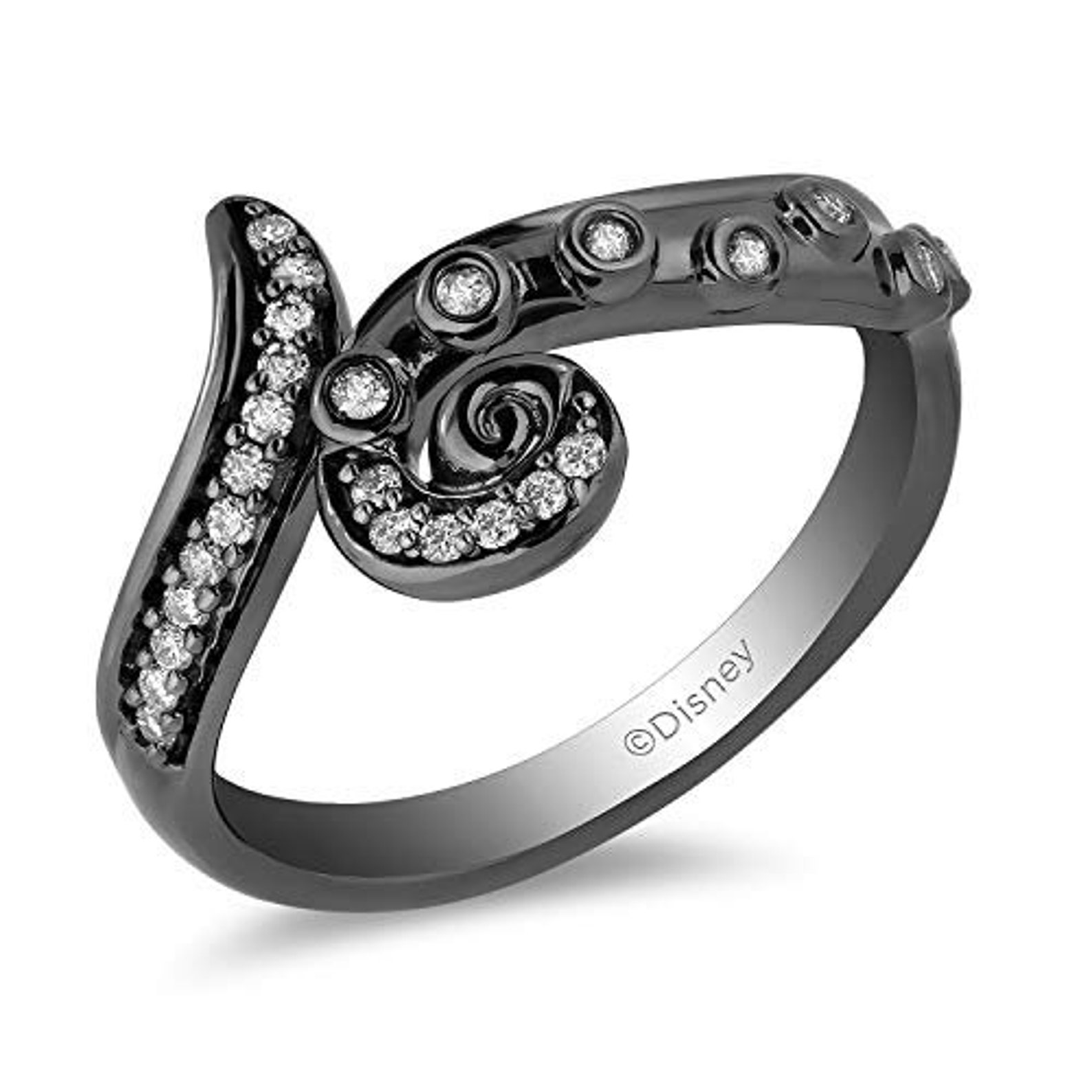 Enchanted Disney Fine Jewelry 925 Sterling Silver with Black Etsy