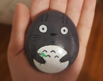 Galet peint Totoro Hayao Miyazaki