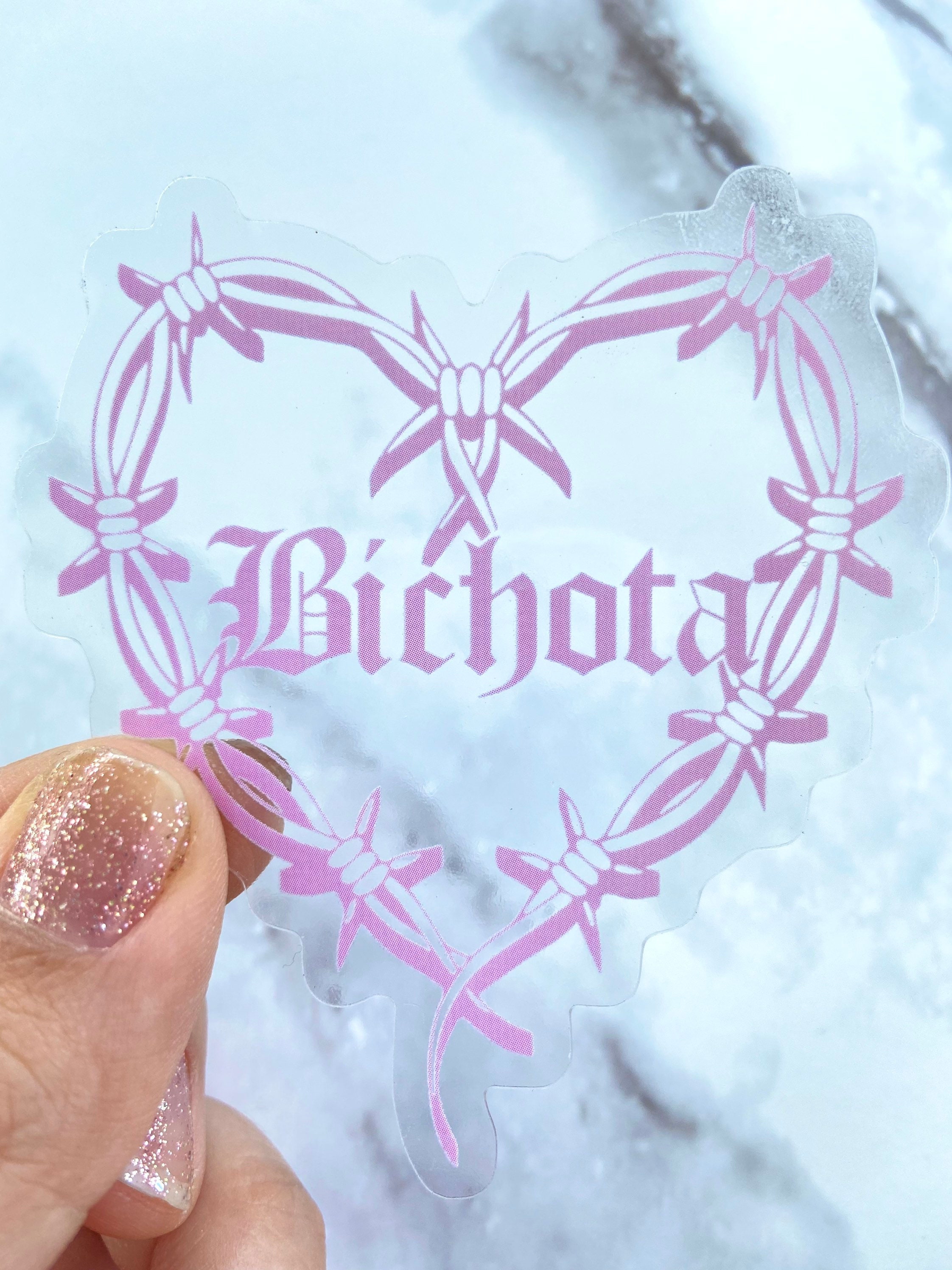 Karol G Stickers Rosa / Bichota Heart / Karol G sticker / Etsy México