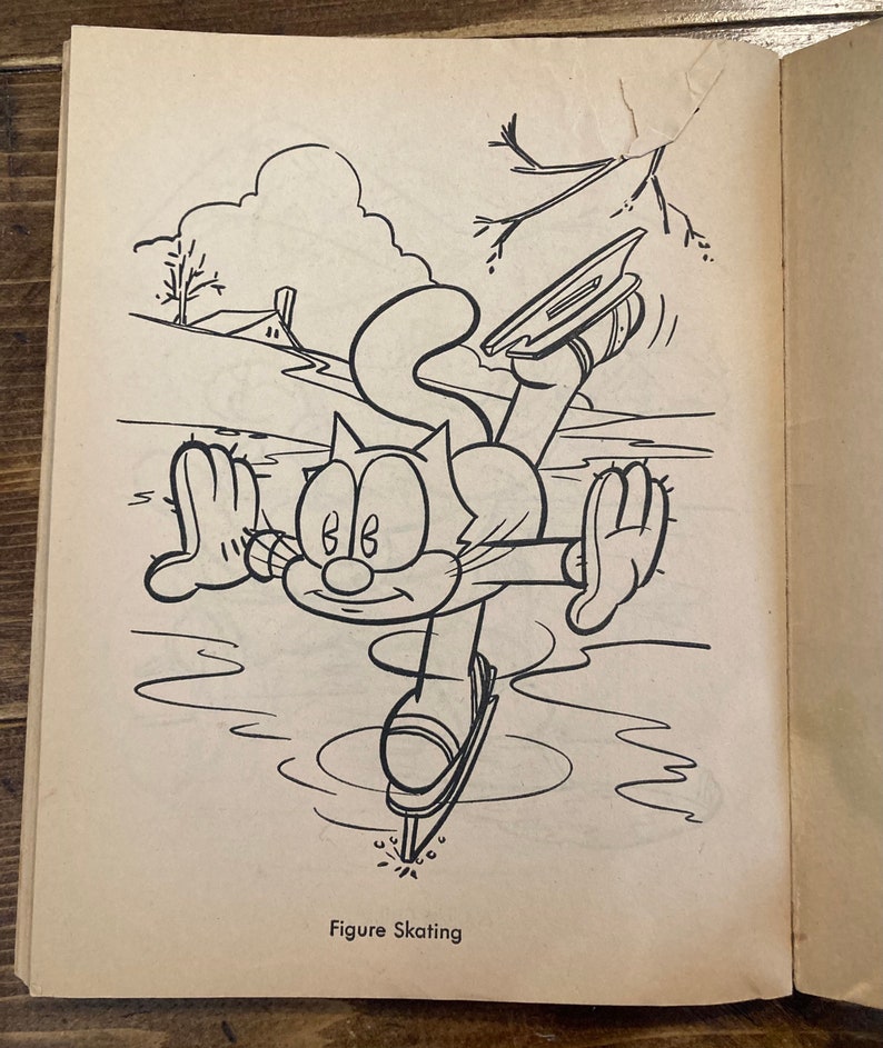 Felix the Cat Coloring Book | Etsy