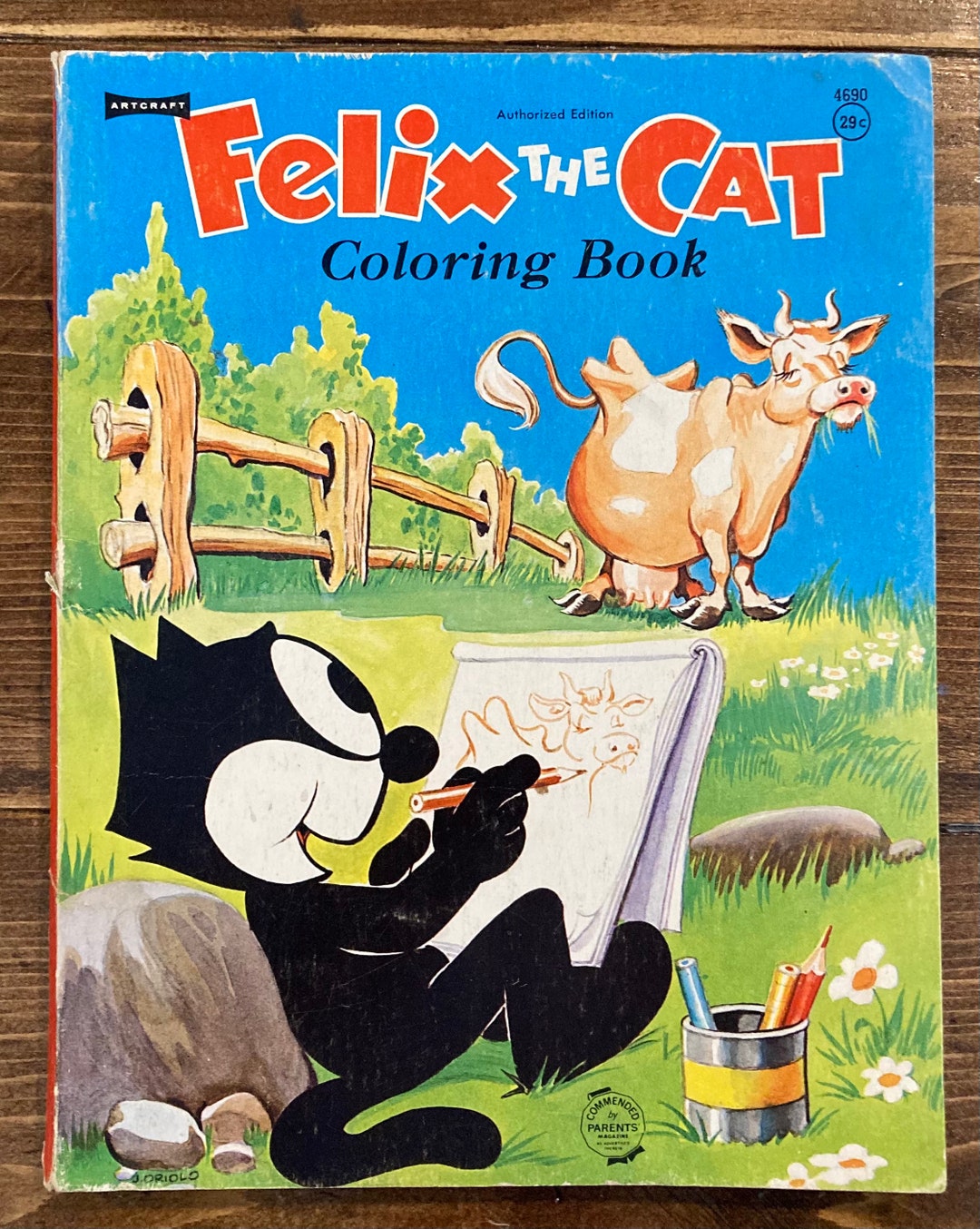 Felix the Cat Coloring Book Etsy