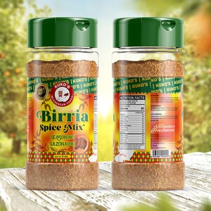 Birria spice seasoning mix blend 5 oz delicious for your meats or vegan recipes, restaurant quality, use on tacos ramen soup quesadillas