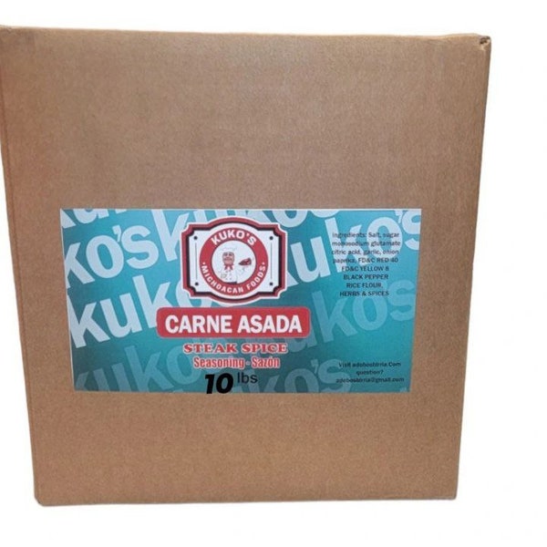 carne asada steak meat seasoning box 10lbs  grilling spice blend for any meat tasty delicious authentic latin Sazon