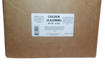 CHICKEN poultry spice seasoning box 10lbs box commercial grade restaurant use meat poultry chicken pork vegetables also vegan vegetarian
