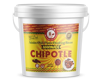 Chipotle adobo marinade cooking sauce commercial grade restaurant quality size 20lbs large 2 gallon container sold to food service industry