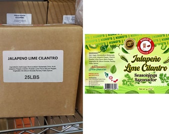 Jalapeno Cilantro Lime Spice Mix: Commercial Grade Sazonador (25lbs)