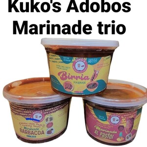 3 16 oz. Adobo marinade,  Birria, Al pastor Barbacoa adobos marinades