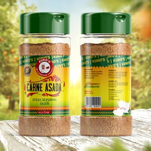 5 oz. Carne Asada Steak Seasoning spice blend mix restaurant quality, best tasting, so delicious authentic Latin flavors, vegan approved