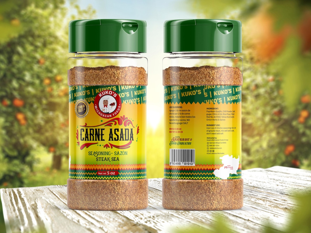 Carne Asada Steak Spice Rub: Authentic Latin Seasoning (5 Oz)