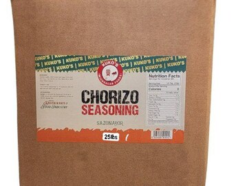 Chorizo tradicional sazon polvo Spice seasoning blend 25lbs restaurant Food Service