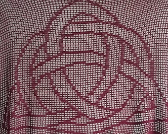 Filet 'Celtic Trinity Knot' Crochet Chart Pattern for blanket/Wall Hanging. ***PDF  FILE ONLY*** Instant Download