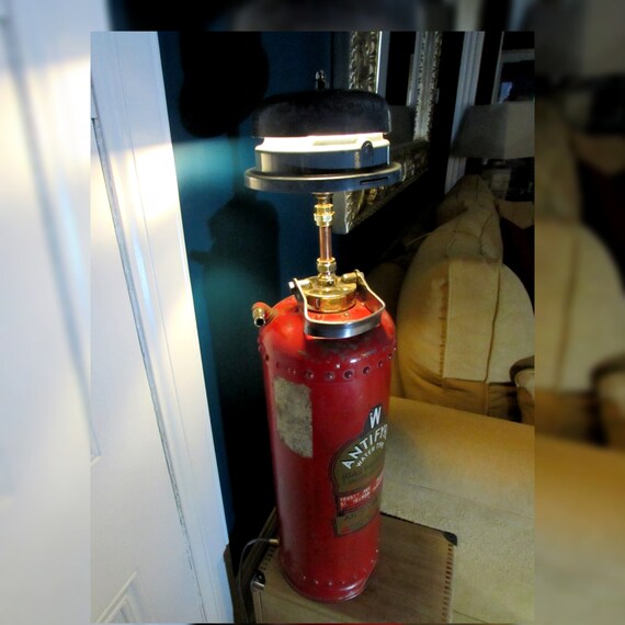 Extinguished Lamp Midcentury Fire Extinguisher Lamp Upcycled Industrial - Etsy UK