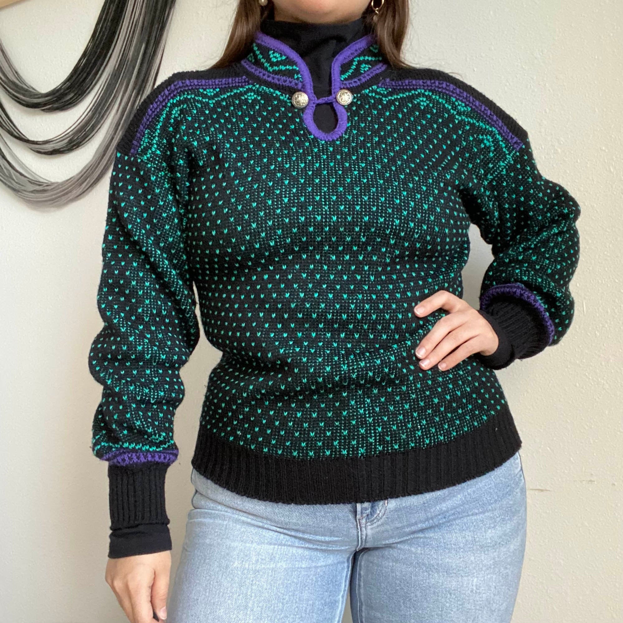 Vintage REI Sweater / NORDIC Style Sweater / Women's Etsy