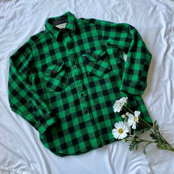 Wool Shirt Jacket Vintage Wool Jacket 