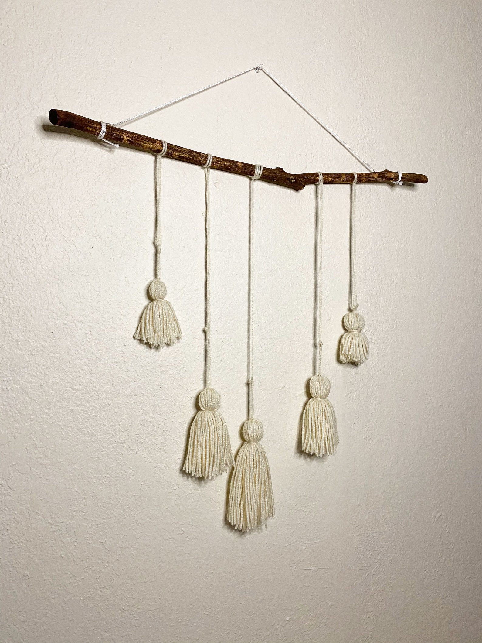 Large wall hanging tassel wall tapestry boho home decor Etsy