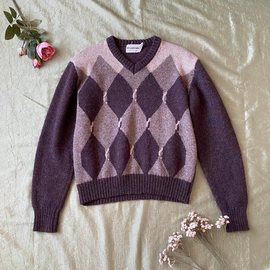 Archive Check wool Sweate