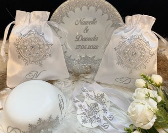 Personalized wedding set, gift, personalized gift, gift idea, wedding gift, oriental gift, women's gift