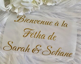 Customizable phrase stickers, personalized stickers, name stickers, gift stickers, wedding stickers, vinyl decals