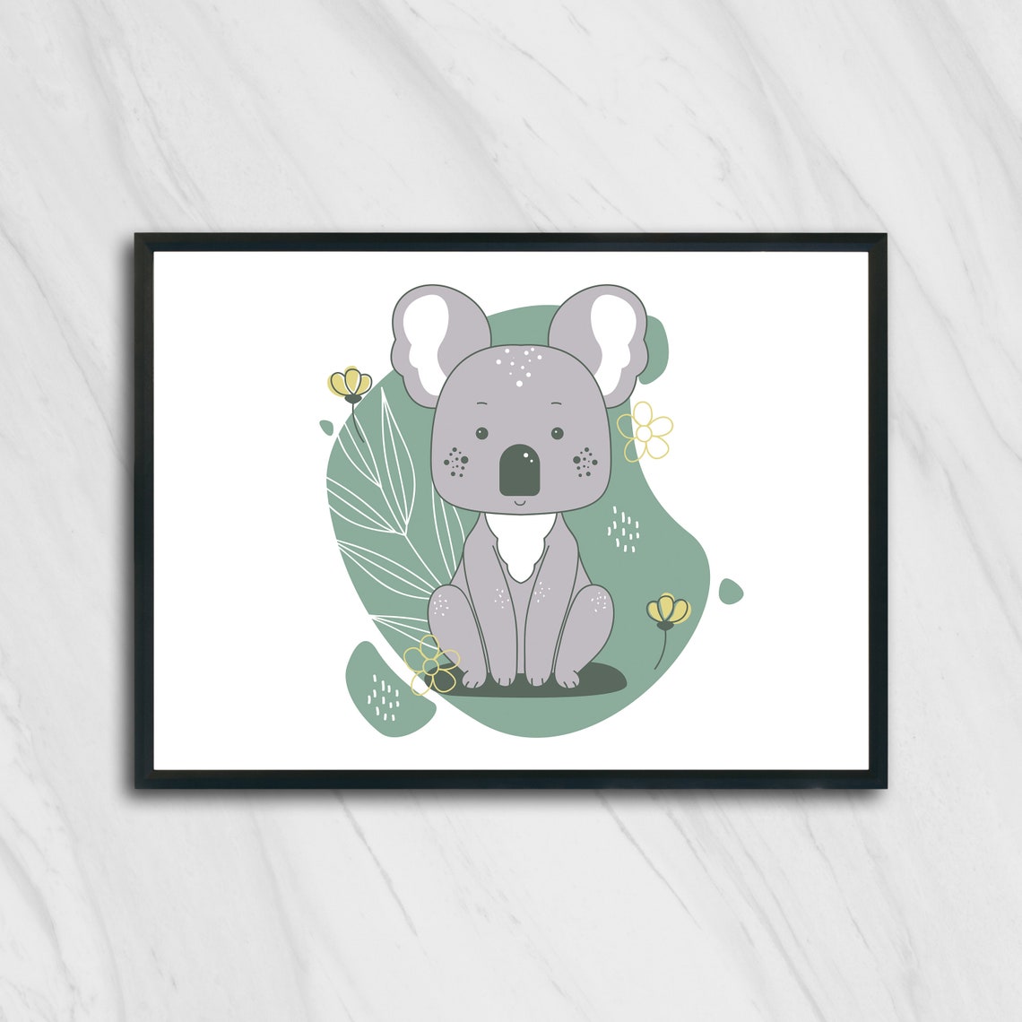 Koala Poster/Animal Poster/ Wal Decor/ Animal Printing Etsy