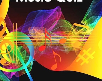 Quiz musicale - Quiz virtuale in PowerPoint per Zoom e pacchetto cartaceo da scaricare - Curiosità - DOWNLOAD IMMEDIATO - 60 domande