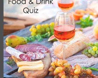Food & Drink Quiz – 60 Questions, Virtual PowerPoint, Paper Pack (Instant Download)