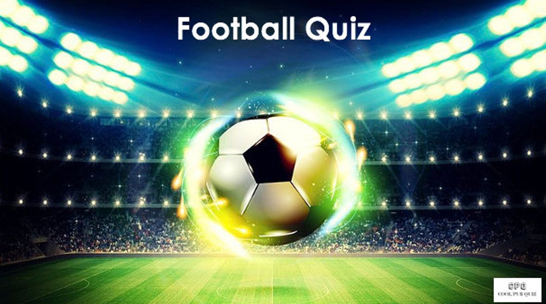Football Quiz Virtual Powerpoint Quiz for Zoom & Paper Pack Quiz